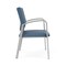 Lesro Newport Wide Guest Chair Metal Frame, Silver, MD Titan Upholstery NP1201 - alternate 3